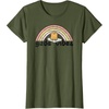 image:imageGudetama Gude Vibes Good Vibes Rainbow TShirt SmallOlive Green