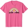image:imageGudetama Gude Vibes Good Vibes Rainbow TShirt SmallPink Heather