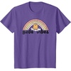 image:imageGudetama Gude Vibes Good Vibes Rainbow TShirt SmallPurple Heather