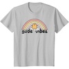 image:imageGudetama Gude Vibes Good Vibes Rainbow TShirt SmallSilver Grey
