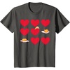 image:imageGudetama Hearts amp Eggs Valentines TShirtAsphalt Grey