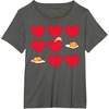 image:imageGudetama Hearts amp Eggs Valentines TShirtAsphalt Grey