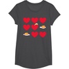 image:imageGudetama Hearts amp Eggs Valentines TShirtDark Heather Grey
