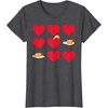 image:imageGudetama Hearts amp Eggs Valentines TShirtDark Heather Grey