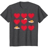 image:imageGudetama Hearts amp Eggs Valentines TShirtDark Heather Grey
