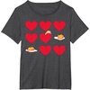 image:imageGudetama Hearts amp Eggs Valentines TShirtDark Heather Grey