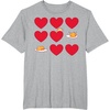 image:imageGudetama Hearts amp Eggs Valentines TShirtHeather Grey