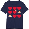 image:imageGudetama Hearts amp Eggs Valentines TShirtNavy Blue