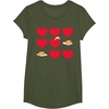 image:imageGudetama Hearts amp Eggs Valentines TShirtOlive Green