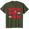 image:imageGudetama Hearts amp Eggs Valentines TShirtOlive Green