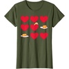 image:imageGudetama Hearts amp Eggs Valentines TShirtOlive Green
