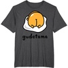 image:imageGudetama The Lazy Egg Backside Logo Tee Shirt TShirtDark Heather Grey