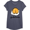 image:imageGudetama The Lazy Egg Backside Logo Tee Shirt TShirtHeather Blue