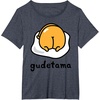 image:imageGudetama The Lazy Egg Backside Logo Tee Shirt TShirtHeather Blue