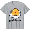 image:imageGudetama The Lazy Egg Backside Logo Tee Shirt TShirtHeather Grey