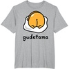 image:imageGudetama The Lazy Egg Backside Logo Tee Shirt TShirtHeather Grey