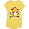 image:imageGudetama The Lazy Egg Backside Logo Tee Shirt TShirtLemon Yellow