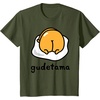 image:imageGudetama The Lazy Egg Backside Logo Tee Shirt TShirtOlive Green