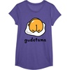 image:imageGudetama The Lazy Egg Backside Logo Tee Shirt TShirtPurple Heather