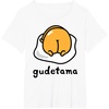 image:imageGudetama The Lazy Egg Backside Logo Tee Shirt TShirtWhite