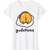 image:imageGudetama The Lazy Egg Backside Logo Tee Shirt TShirtWhite