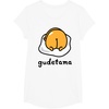 image:imageGudetama The Lazy Egg Backside Logo Tee Shirt TShirtWhite