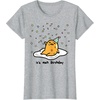 image:imageGudetama The Lazy Egg Its Meh My Birthday Confetti Party TShirt SmallHeather Grey