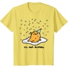 image:imageGudetama The Lazy Egg Its Meh My Birthday Confetti Party TShirt SmallLemon Yellow