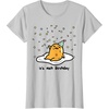 image:imageGudetama The Lazy Egg Its Meh My Birthday Confetti Party TShirt SmallSilver Grey