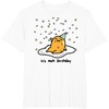 image:imageGudetama The Lazy Egg Its Meh My Birthday Confetti Party TShirt SmallWhite