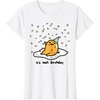 image:imageGudetama The Lazy Egg Its Meh My Birthday Confetti Party TShirt SmallWhite