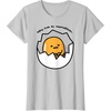 image:imageGudetama the Lazy Egg Hiding from Responsibilities TShirtSilver Grey