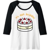 image:imageGudetama the Lazy Egg Its Meh Birthday Cake Raglan Baseball TeeBlackWhite