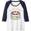 image:imageGudetama the Lazy Egg Its Meh Birthday Cake Raglan Baseball TeeNavy BlueWhite