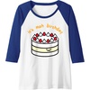 image:imageGudetama the Lazy Egg Its Meh Birthday Cake Raglan Baseball TeeRoyal BlueWhite