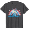 image:imageHello Kitty America USA Rainbow TShirtDark Heather Grey