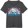 image:imageHello Kitty America USA Rainbow TShirtDark Heather Grey