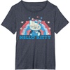 image:imageHello Kitty America USA Rainbow TShirtHeather Blue