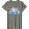 image:imageHello Kitty America USA Rainbow TShirtOlive Heather