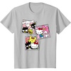 image:imageHello Kitty And Friends Photo Booth Fun Short Sleeve TShirtSilver Grey