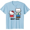 image:imageHello Kitty Best Dad Fathers Day TShirt SmallBaby Blue