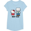 image:imageHello Kitty Best Dad Fathers Day TShirt SmallBaby Blue
