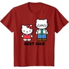 image:imageHello Kitty Best Dad Fathers Day TShirt SmallCranberry Red