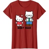 image:imageHello Kitty Best Dad Fathers Day TShirt SmallCranberry Red