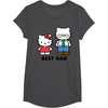 image:imageHello Kitty Best Dad Fathers Day TShirt SmallDark Heather Grey