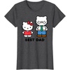 image:imageHello Kitty Best Dad Fathers Day TShirt SmallDark Heather Grey