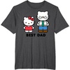 image:imageHello Kitty Best Dad Fathers Day TShirt SmallDark Heather Grey