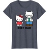 image:imageHello Kitty Best Dad Fathers Day TShirt SmallHeather Blue