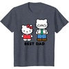 image:imageHello Kitty Best Dad Fathers Day TShirt SmallHeather Blue