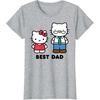image:imageHello Kitty Best Dad Fathers Day TShirt SmallHeather Grey